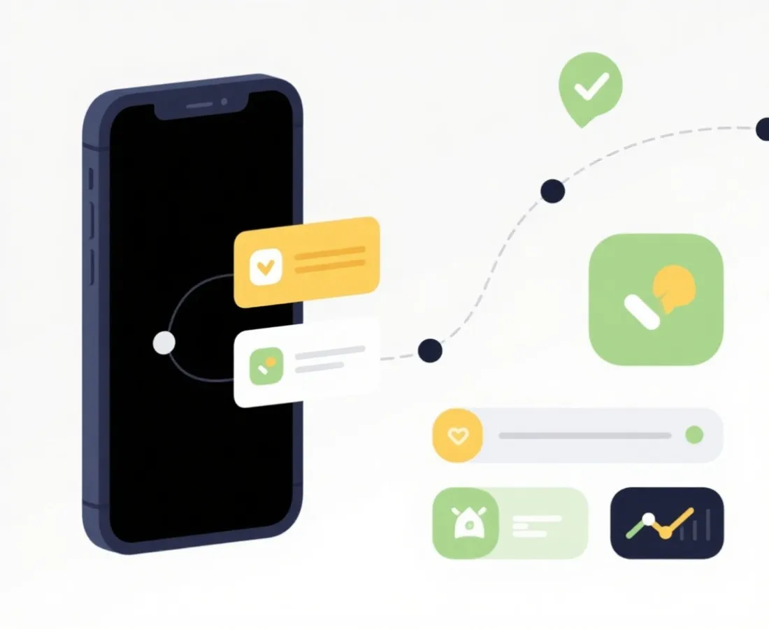 移动端下载与信息查询场景示意